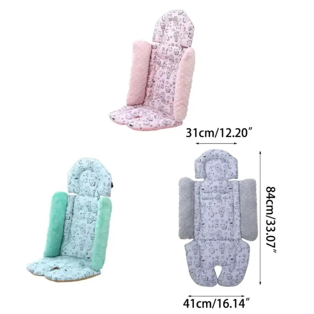 Cartoon Pattern Baby Stroller Cushion Baby Seat Cushion Stroller Accessories Pushchair Car Mat Car Seat Pram Cushion