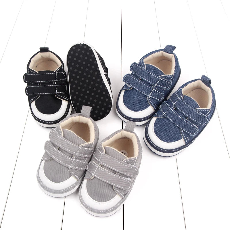 Spring and Autumn Baby Shoes Learning to Walk Shoes Anti-Slip Soft Sole for Boys and Girls 0-1 Year Old Baby Shoes