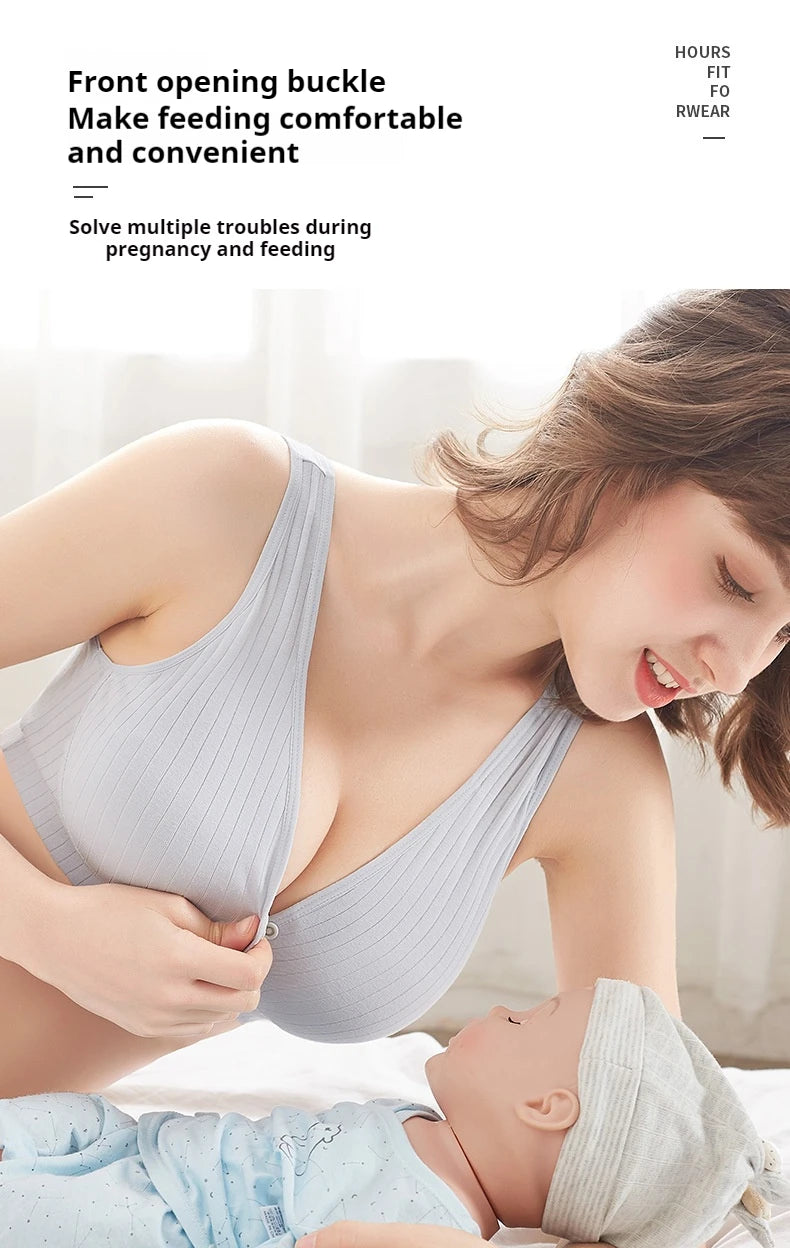 3 PCS Cotton Maternity Nursing Bras Pregnant Breastfeeding Pregnancy Women Underwear Breast Feeding Bra Soutien Allaitement