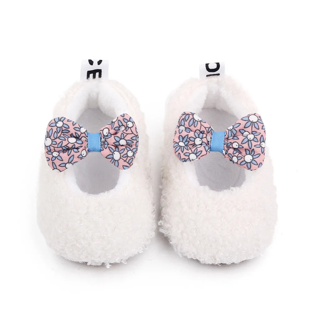 Baby Winter and Autumn Style Multiple Choices High Quality Soft Cotton Warm and Plush Toddler Shoes Anti-slip Sole Prewalking