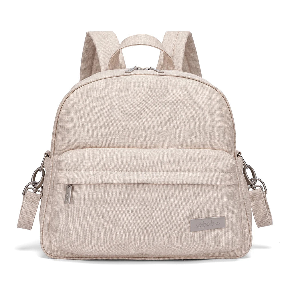 Soboba Diaper Backpack For Women Waterproof Large Capacity Nappy Changing Bag With 2 Straps