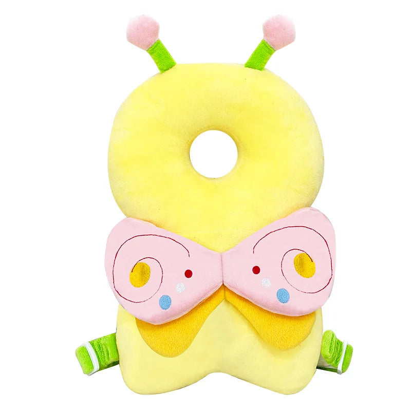 Cartoon Soft Headrest Security Pillow Backpack for Newborns and Toddlers Head Fall Protection Pad Model BHP01
