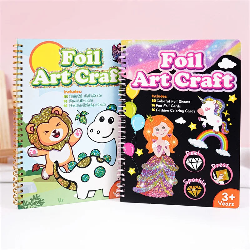 DIY Cartoon Magical Transfer Painting Crafts for Kids Arts and Crafts Toys Children Creative Educational Learning Drawing Toys