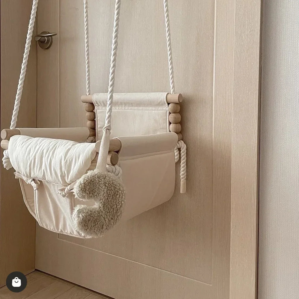 Baby Swing Ins Style Infant Household Indoor Hanging Chair Baby Small Hanging Basket Swing Cloth Rocking Chair Photography Props