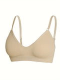 Seamless Underwire Soft Brassiere Detachable Shoulder Strap Bra with Push Up Padding Comfort Invisible Underwear Smooth Lingerie