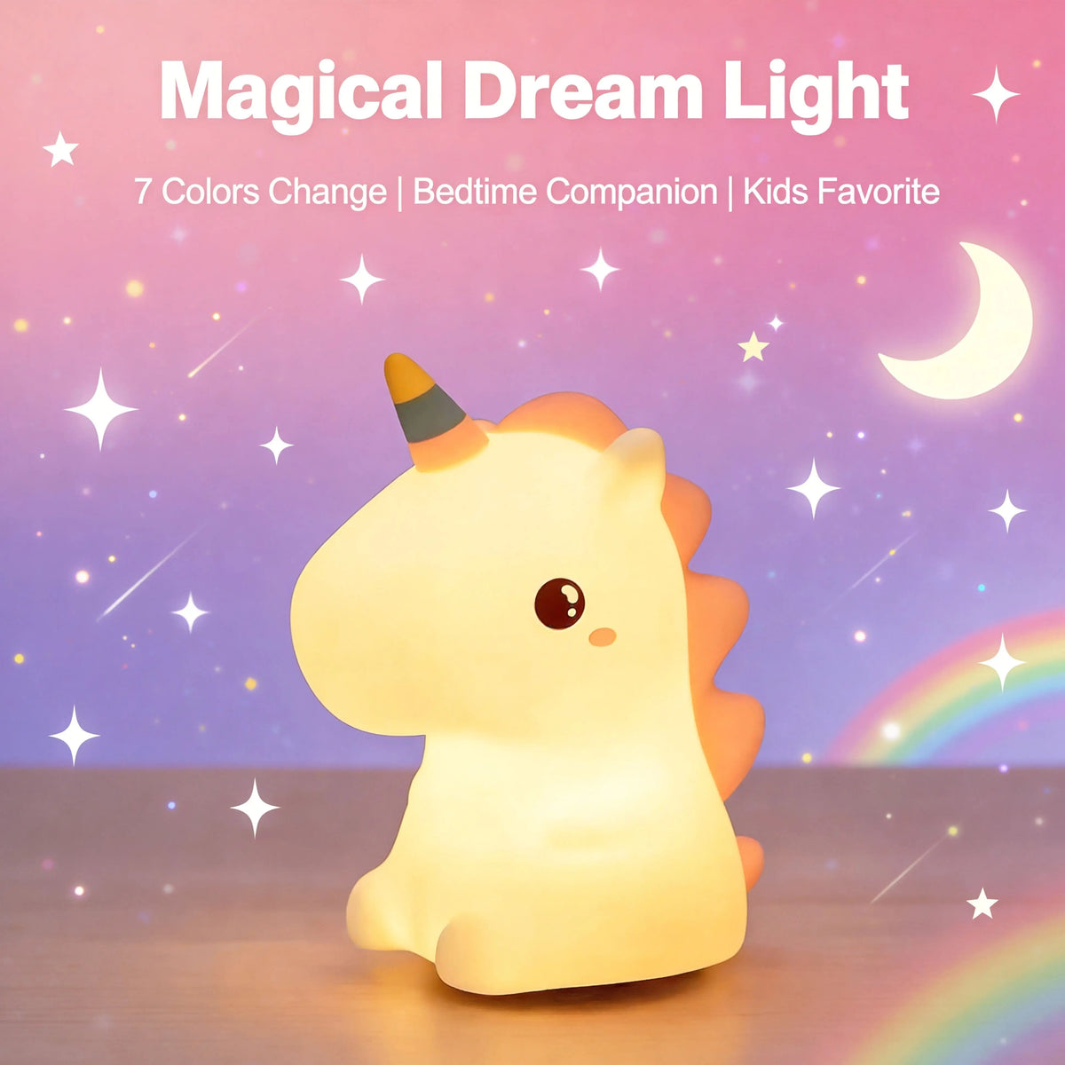 Cute Silicone Sheep Night Light LED USB Rechargeable Dimmable Eye Friendly Lamp Model SS01