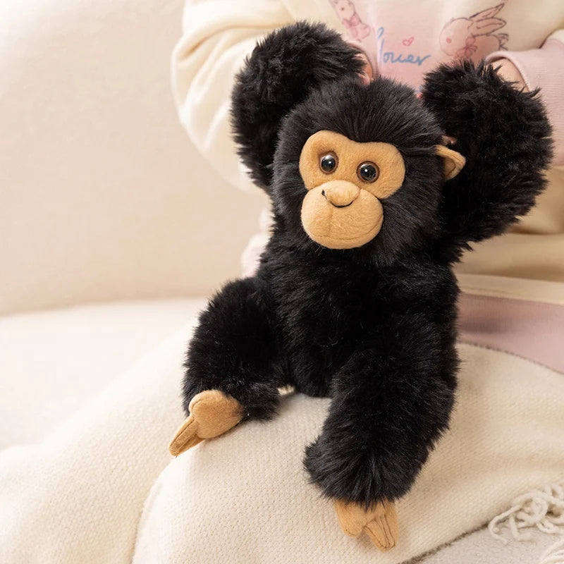Nice Simulation Punch Gorilla Plush Doll Mother And Baby Long-arm Monkey Animal Stuffed Toy Home Decoration Gift For Children