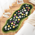 60X120Cm Irregular Flower Bathroom Mat Soft Fluffy Entrance Carpet Area Floor Pad Doormat Bedroom Aesthetic Home Room Decor