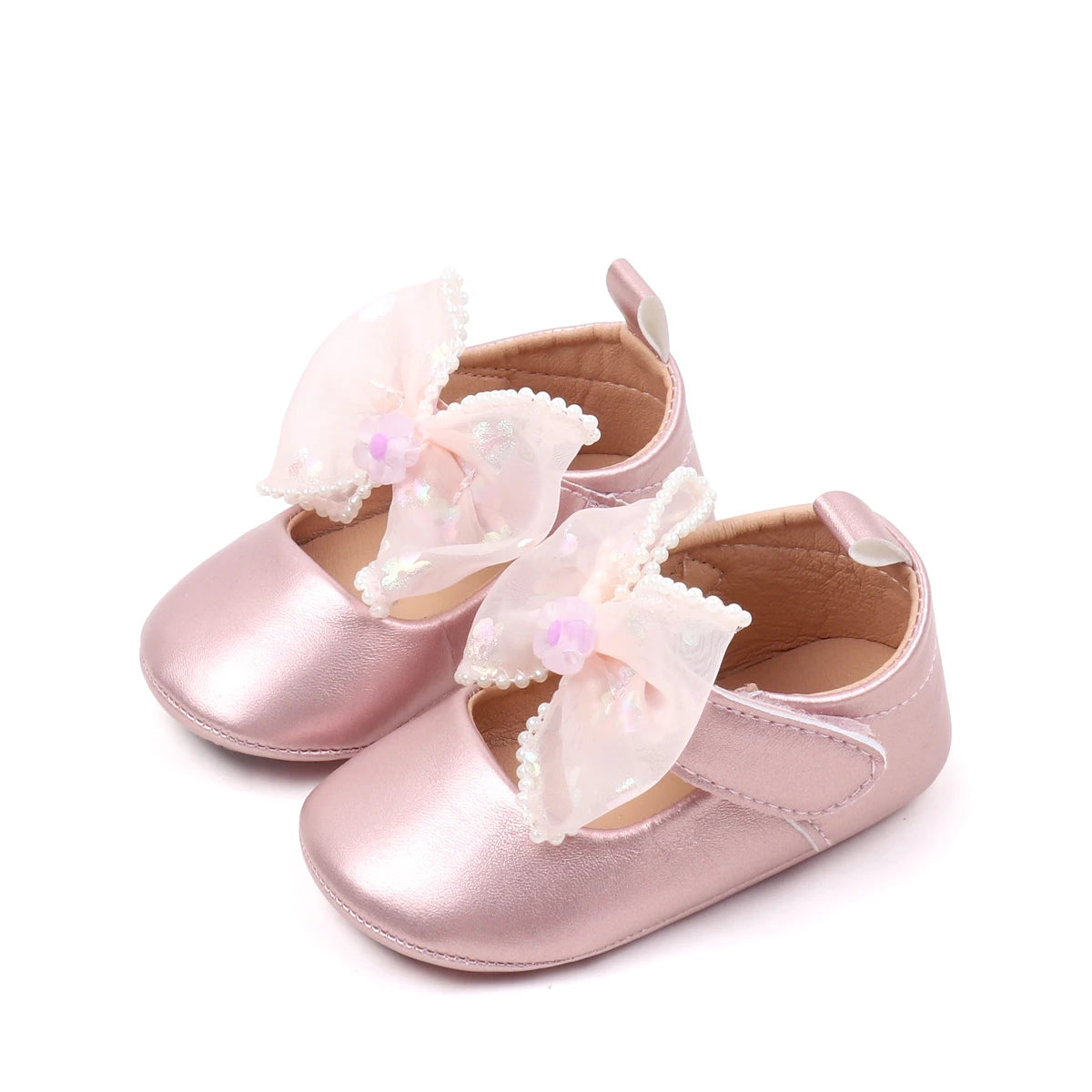 Spring Early Season New Style Rubber-Soled Anti-Slip Girls' Low-Top Toddler Shoes Stylish And Simple Front-Facing Shoes