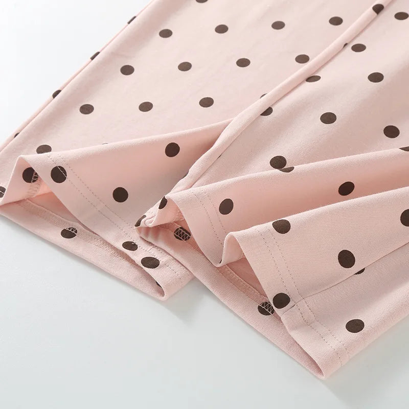 Cotton Maternity Woman 2025 Spring Summer 3 Pieces Lactation Pajamas Pregnancy Sleepwear Pregnant Clothes Feeding Nightie