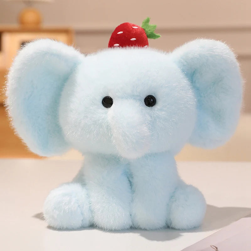 Sitting Cartoon Stuffed Animal Dolls Plush Toys - Dog Panda Bear Cow Elephant Designs - Lovely Pillow for Birthday Gift And