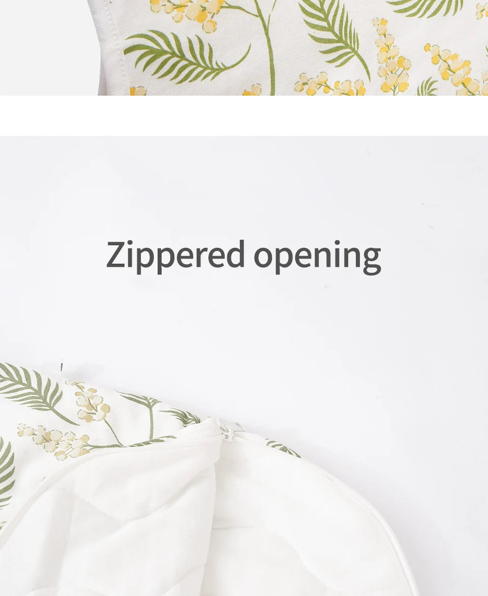 Elinfant Sleeveless Soft Newborn Baby Sleeping Bag Bamboo Cotton Warm Wearable Blanket Winter Print Vest Sleep Sack
