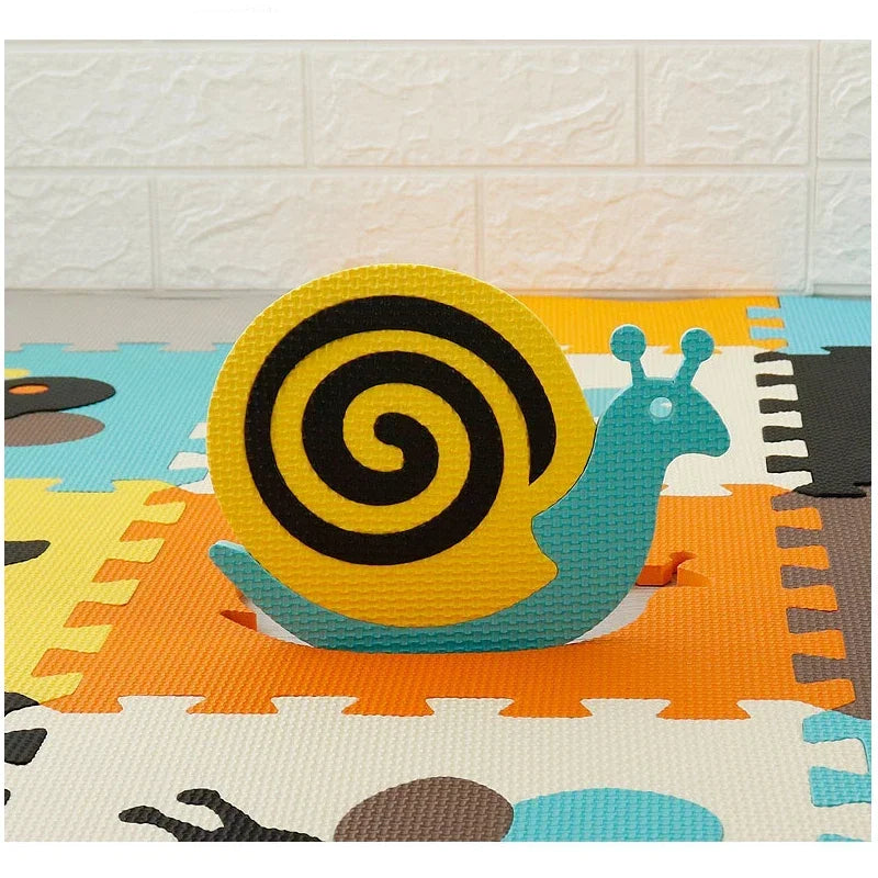 30*30*1cm Cartoon Animal Pattern Play Mats Puzzles EVA Foam Floor Pad For Children Baby Play Gym Crawling Mats Toddler Carpet