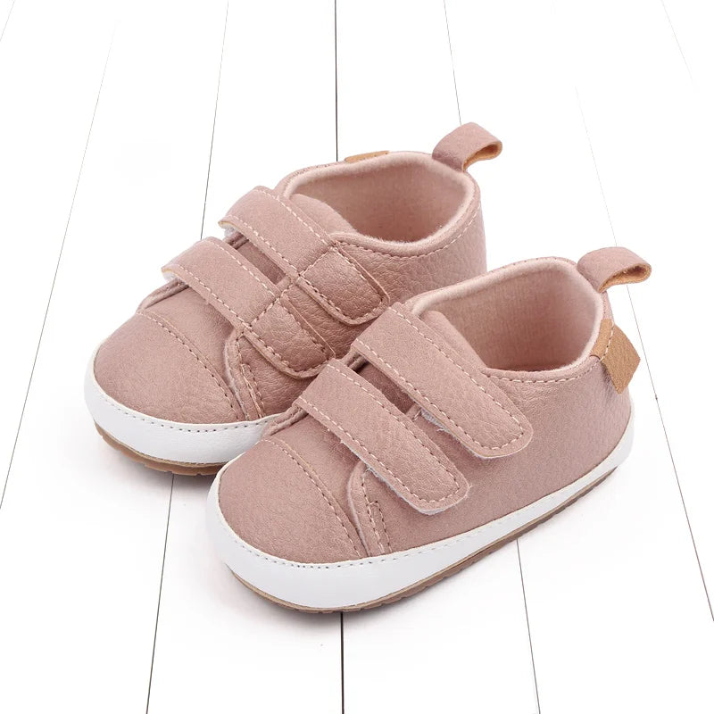 2025 New Fashion Baby Casual Sneaker Spring and Autumn Soft PU and TPR Sole Anti-slip High Quality Hot Selling for 0-18M