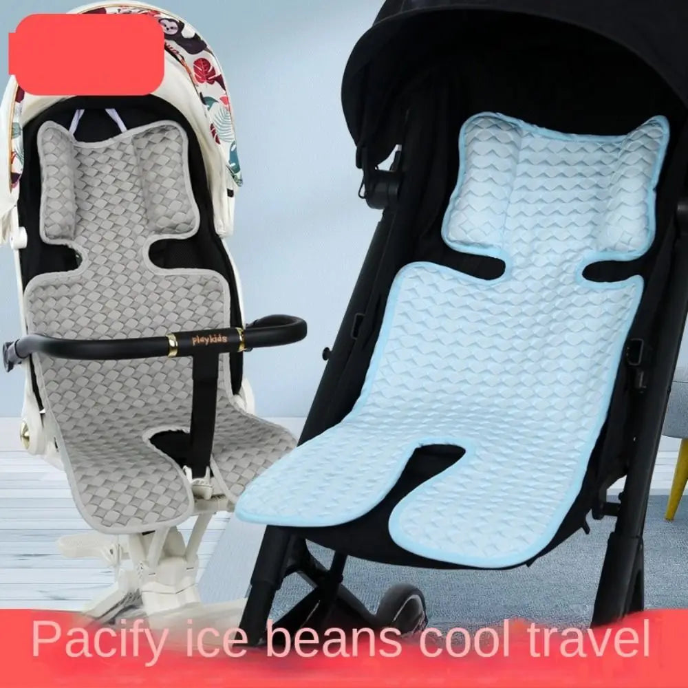 Comfortable Baby Stroller Cooling Seat Mat Soft Breathable Baby Stroller Cushion Solid Color Seat Liner Pushchair Car Mat