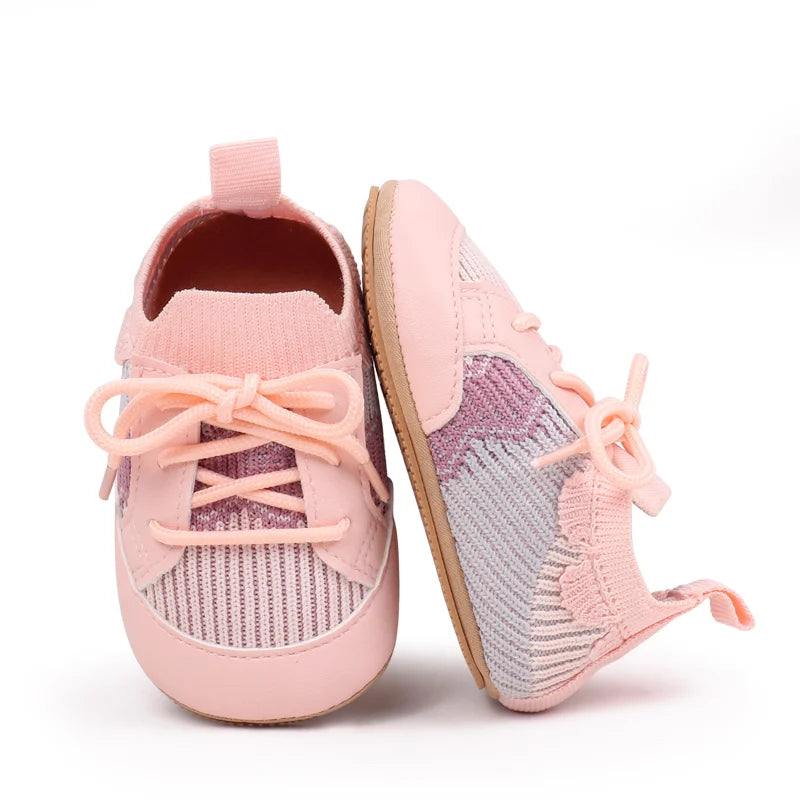 2025 Spring And Autumn 0-18M Baby Boys and Girls Pre-walking Indoor Outdoor Toddler Shoes Casual Sports Style With Soft Sole
