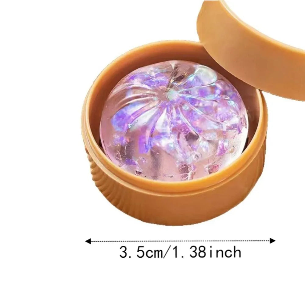 24pcs/set Soft Cute Mini Dumplings Squishy Food Shape Squeezable Squishy Crystal Bun Pinch With Steamer Fidget Sensory Toy