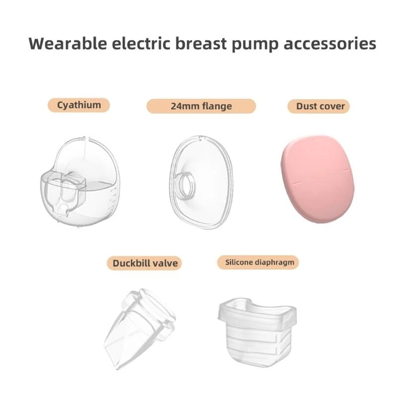 J15U Comfortable Breastfeeding Accessory for S18/S21 Wearable Pumps 27mm/24mm Flange & Valves Soft Silicone Diaphragm