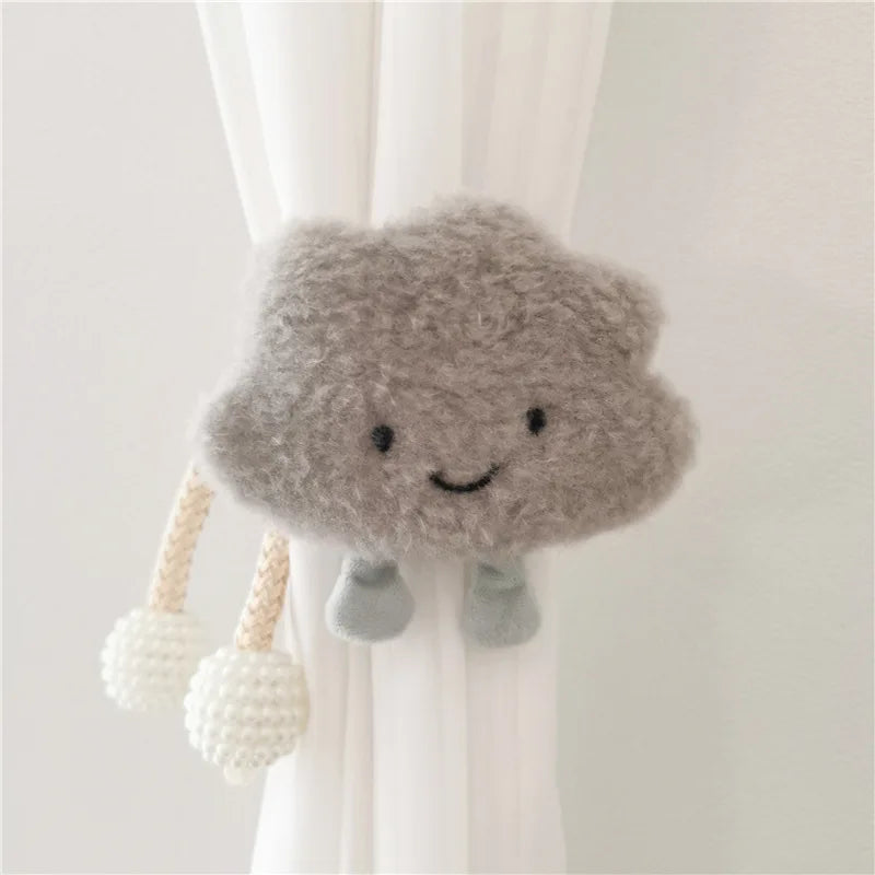 Daisy Flower Pearl Clasp Tieback Window Curtain Buckle Clip Kids Room Hanging Curtain Holders Tie Backs Curtain Accessories Home