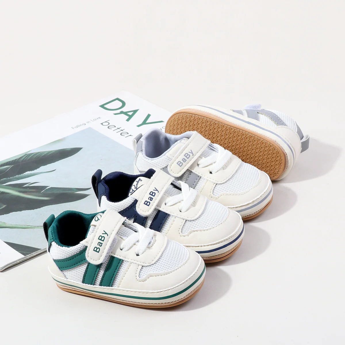 Spring And Autumn Baby Boys And Girls Sports Style Toddler Shoes High Quality PU Leather And Comfortable TPR Sole For 0-18M