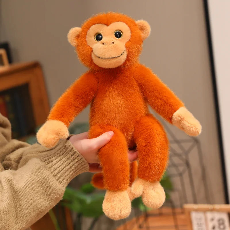 Hot Cartoon Gorilla Plush Toy Chimpanzees Monkey Soft Stuffed Doll Backpack Car Bag Room Decor Kid Gift
