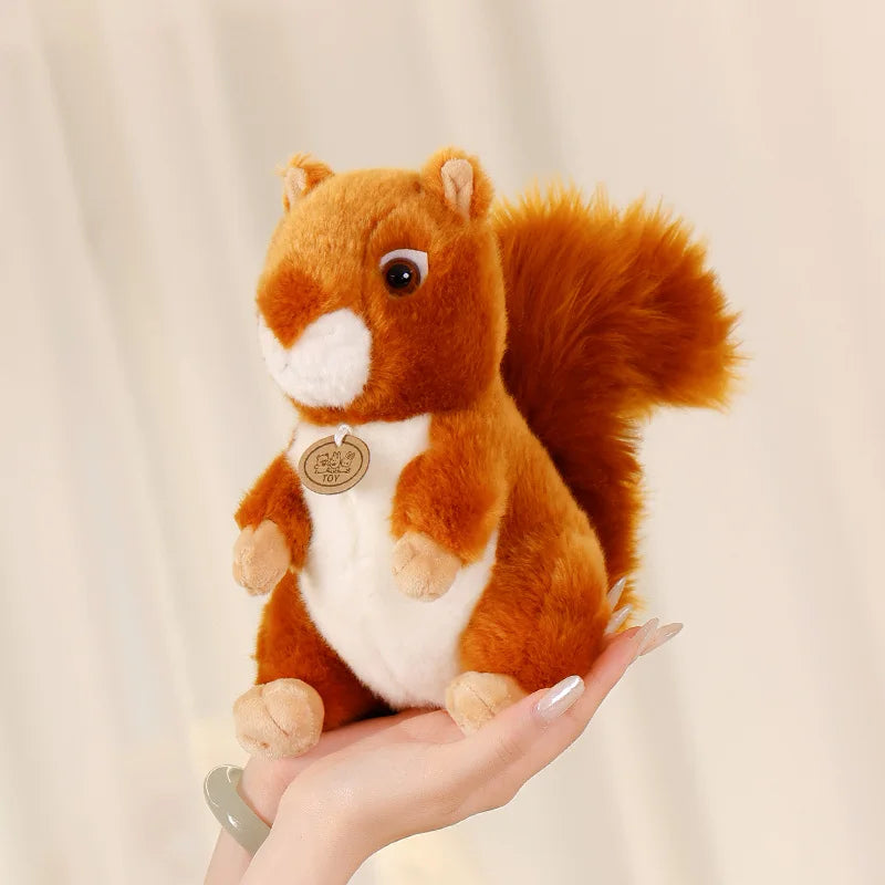 Cute Simulation Squirrel Raccoon Plush Toys Stuffed Soft Animal Dolls For Children Girls Baby Birthday Christmas Gifts