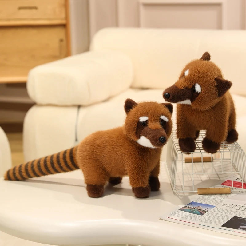 Hot 1pc 50cm Realistic Raccoon Stuffed Animal Doll - Cute Simulation Handmade Toy High Quality Lovely Kids Ornament Gift