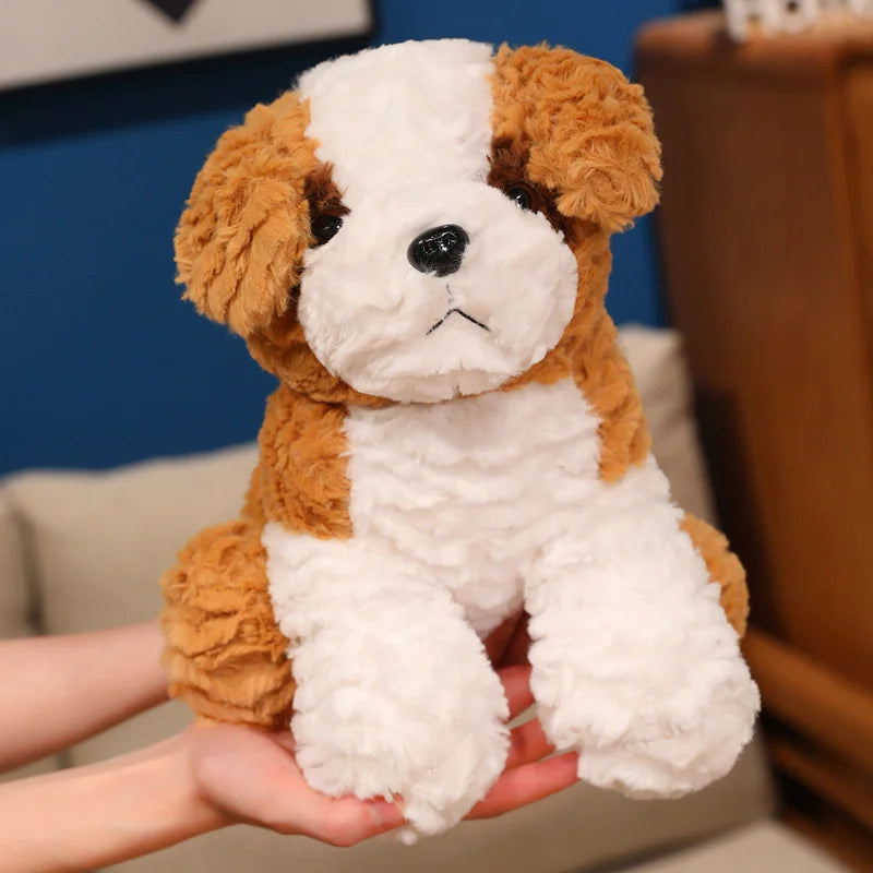 26cm Super Soft Saint Bernard Husky Teddy Dog Plush Toy Cute Animal Pillow Creative Home Decor Birthday Christmas Gift