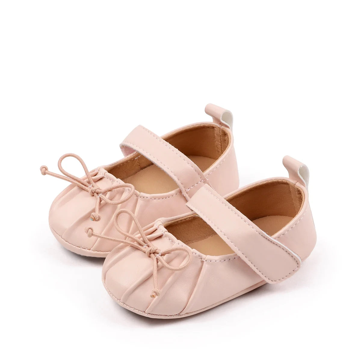 Spring Autumn Baby First Walking Toddler Shoes For 0-18 Months Three Colors High Quality PU Leather And TPR Sole Sweet Design