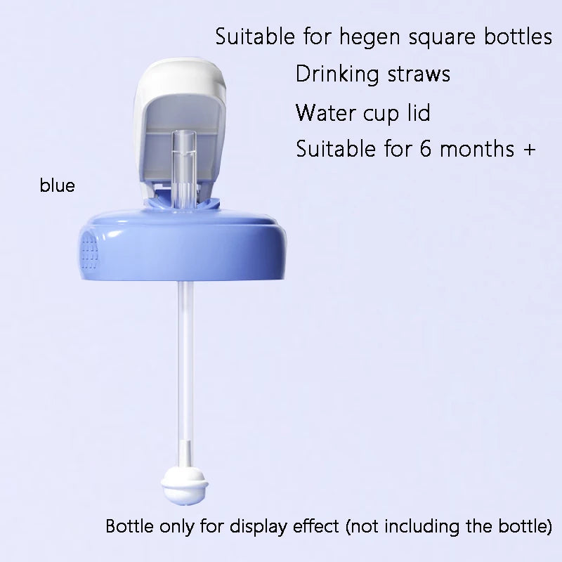 AN PEI Square Bottle Accessories Kit For Hegen Square Bottles With Covers Handle Dust Cover And Straws