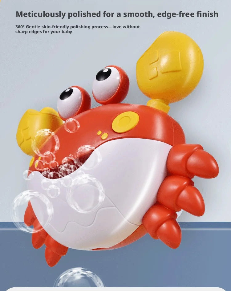 Blowing Bubble Baby Bath Toys Bathtub Soap Machine Blowing  Cute Cartoon  Crab Bathroom Swimming Pool Toys Outdoor Foam Maker