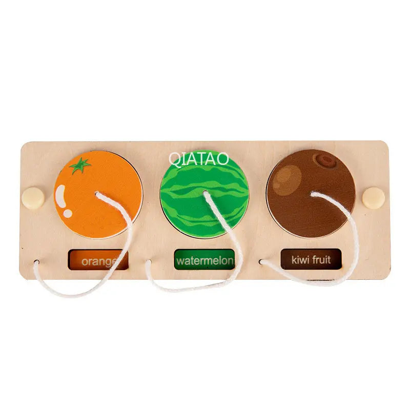 Baby DIY Montessori Busy Board Educational Toy For Toddlers Wooden Latch Puzzle Kit