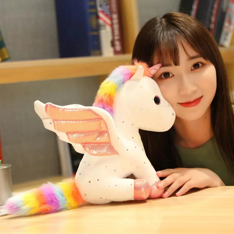 Cute Angel Unicorn Plush Toy Pillow Soft Fill Home Decoration Girl's Birthday Holiday Gift