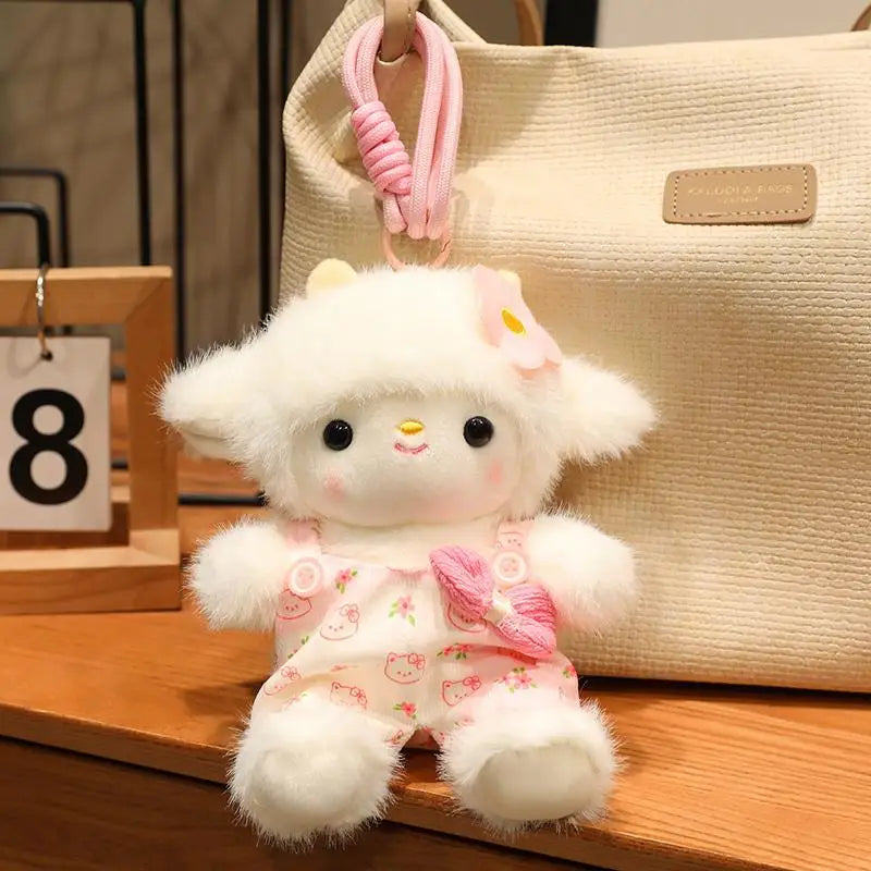 Wholesale Hot Cute Plush Companion Doll Anime  Rabbit Panda Cartoon Desk Companion Doll 15cm Soft Plush Toy Sleeping Gift