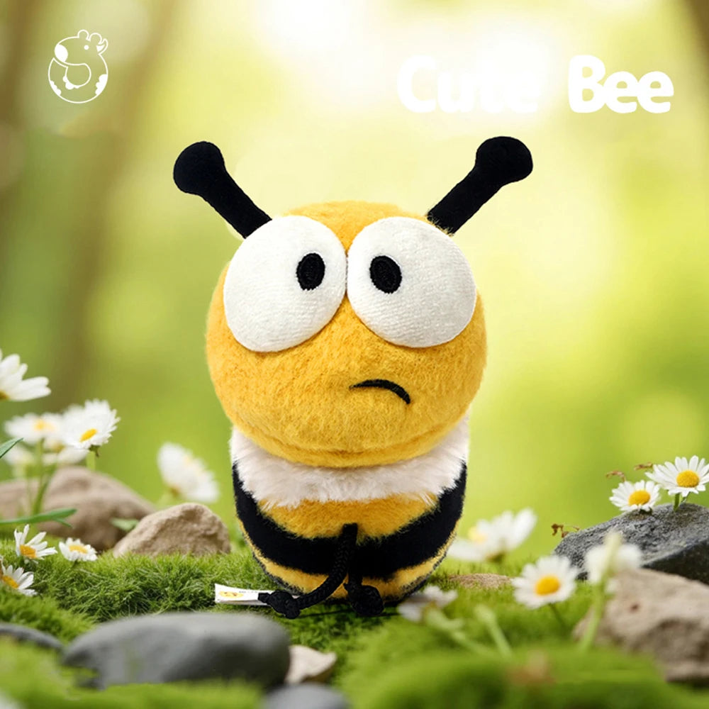 Cartoon Honey Bee Plush Toys Soft Cute Spring Stuffed Animals for Kids Funny Birthday Gift for Girls And Boys