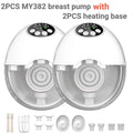 Upgrade Electric Breast Pump Handsfree With UV Sterilize & Heating Base BPAFree Silent Invisible Portable Double Breastmilk Pump
