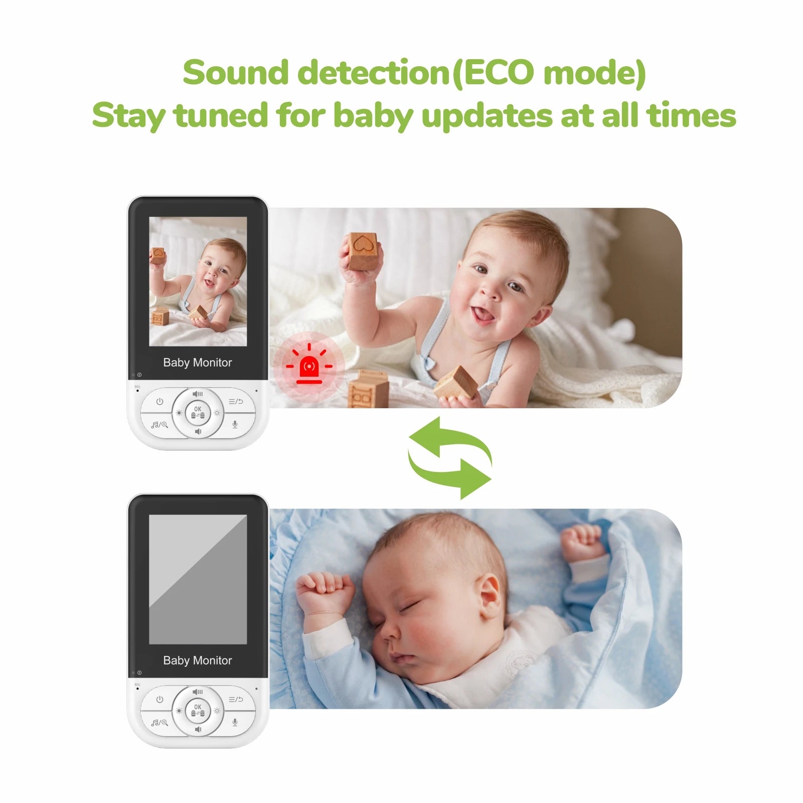 2.8inch 720P Baby Monitor with Camera  2.4G NO WIFI 30 Hours Two-way Communication Night Vision Video Baby Monitor