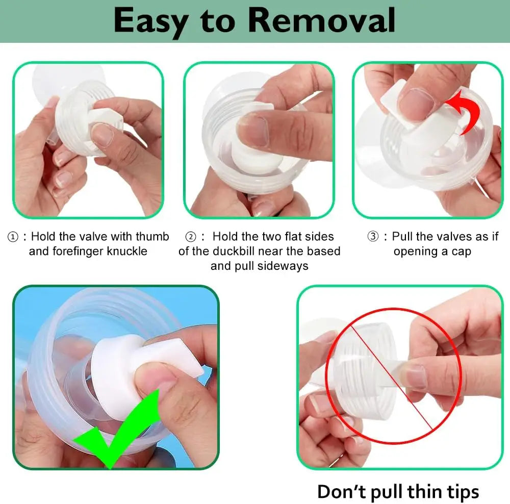 Flange Pump Parts Compatible Spectra S1 S2 9 Breast Pumps Replacement,Include Flange Backflow Protector Membrane Duckbill Valve