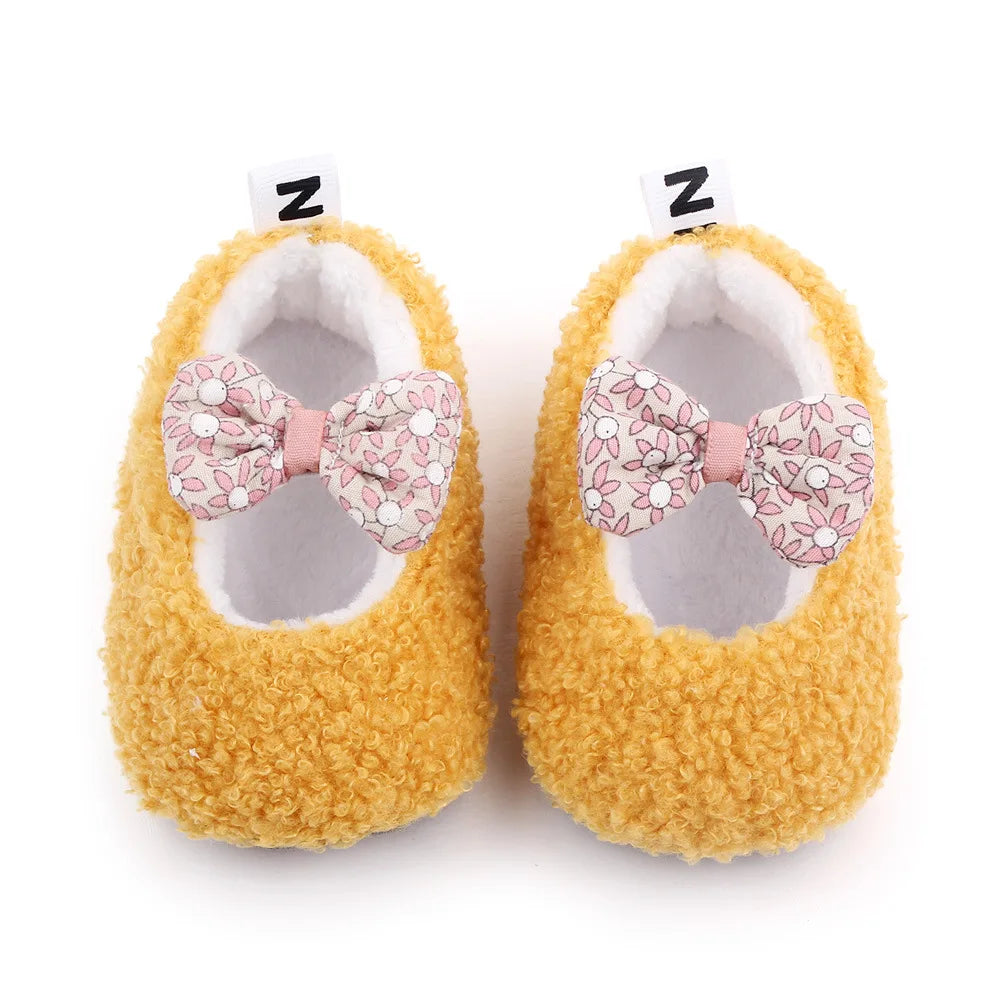 Baby Winter and Autumn Style Multiple Choices High Quality Soft Cotton Warm and Plush Toddler Shoes Anti-slip Sole Prewalking
