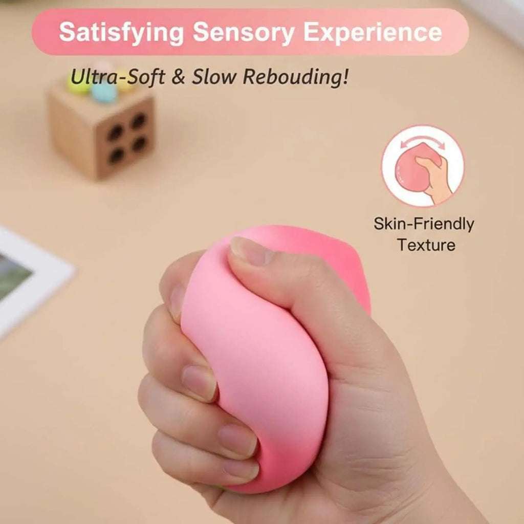 Soft Peach Fruit Squishy Toy Slow Rising Stress Relief for Adults Slow Rising Stress Relief Fidget Toy Novelty Gifts