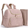 Multifunction Baby Diaper Backpack with Stroller Straps & Changing Pad Large Capacity Maternity Bag with Insulated Pocket