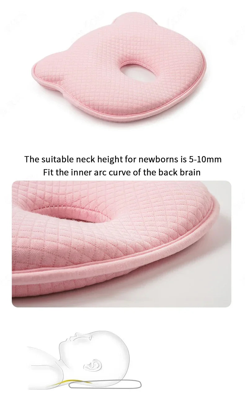 Newborn Baby Memory Pillow Four Seasons General Memory Foam Baby Pillow Pure Cotton Anti-Migraine Newborn Shaping Pillow