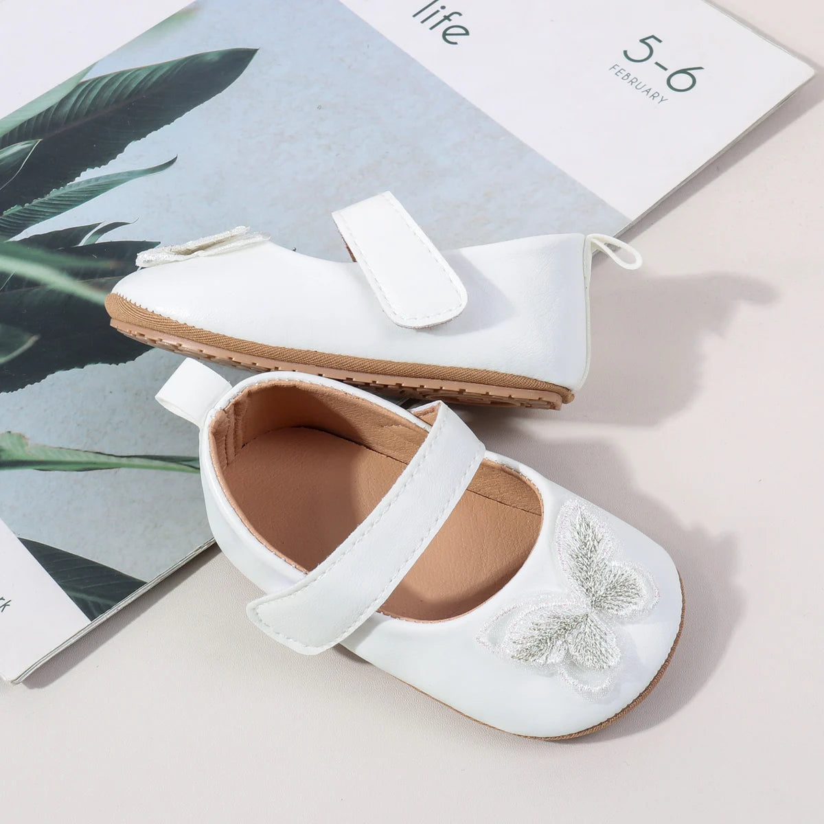 2025 Spring Autum Baby Girl Shoes Cute Bowknot High Quality PU and TPR Sole Anti-slip Toddler For 0-18M Prewalking Baby Shoes