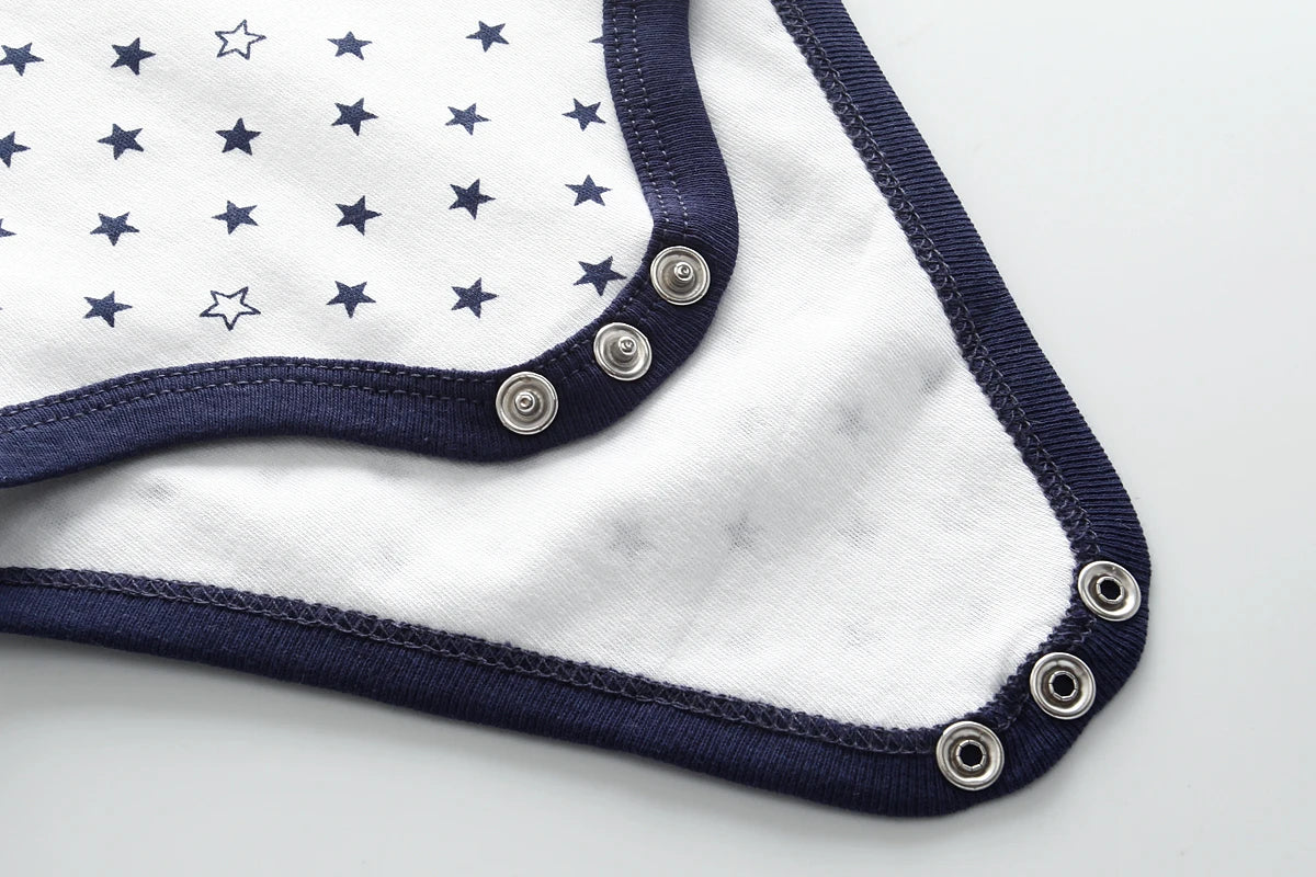 6 Pcs/Lot Cartoon Baby Boys Girls Bodysuits Short Sleeve Newborn Unisex Onesies Summer Infant Clothes Fashion Outfits