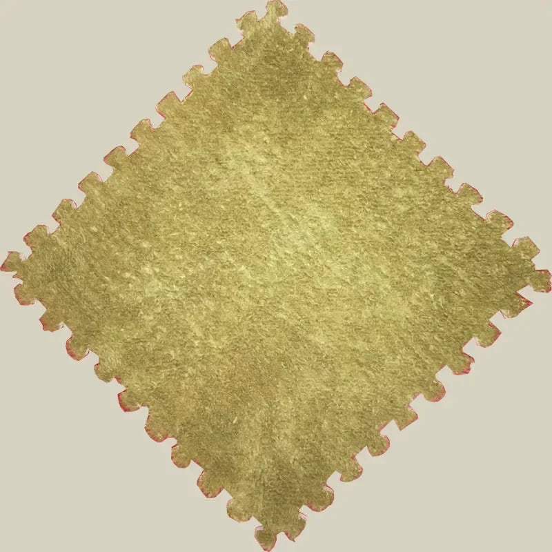 Soft Plush Kids Rug Play Mat 30x30cm Interlocking Puzzle Tiles for Floor Cushion