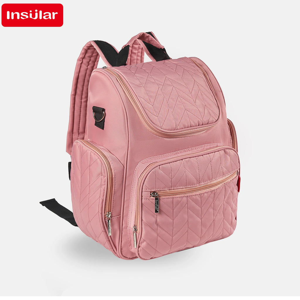 Large Capacity Nappy Backpack for Moms Multi Functional Waterproof Diaper Bag with Stroller Hooks for Baby Care Outdoor Travel