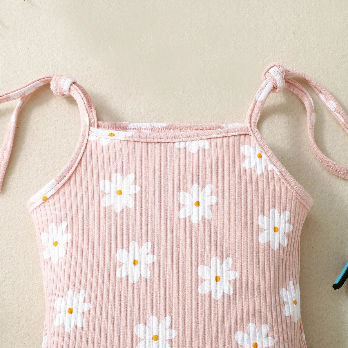 2PCS Summer Girl Crawling clothes Short Sleeve Cotton Short Sleeve  Round Necked Striped Clothes with Flower Printing Headband