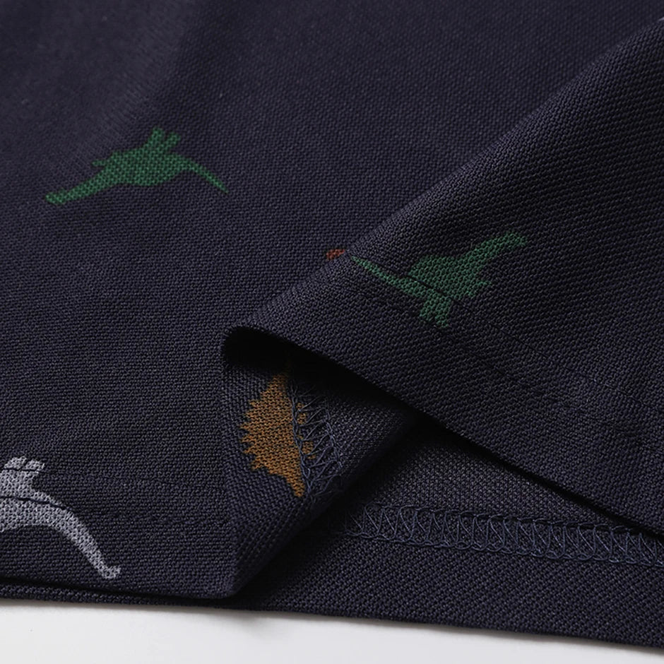 1/3 Pack Children's Summer Dinosaur Printed Multicolor POLO Shirt Boys Casual Fashion Prince T-shirt Joker Comfortable Lapel T