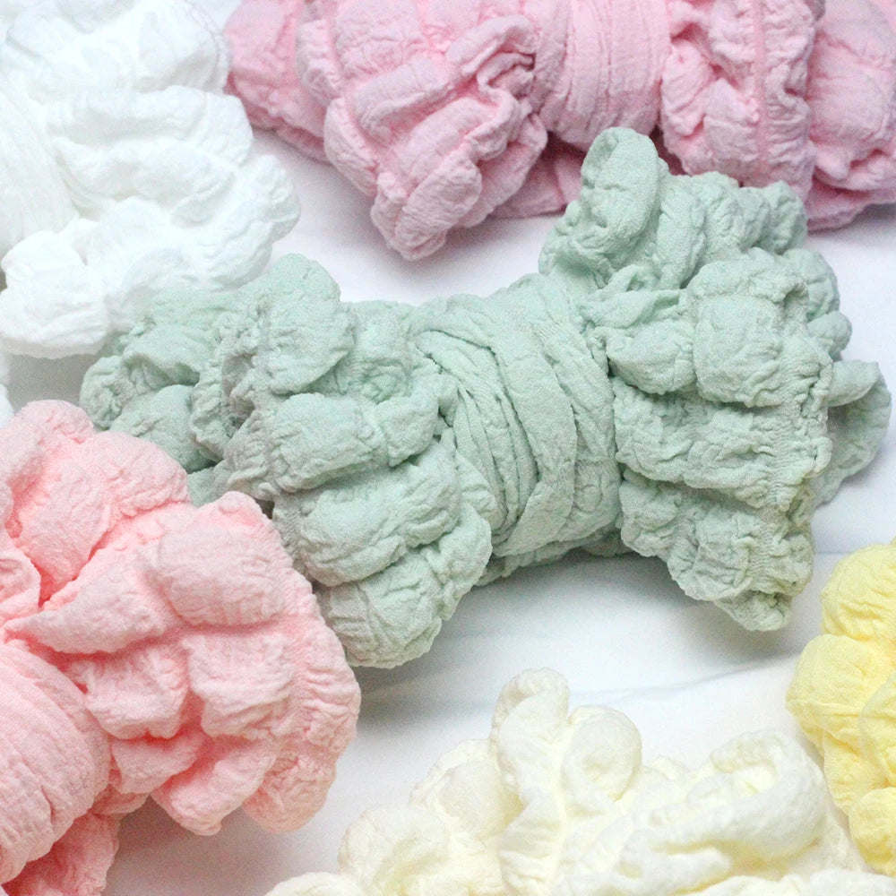 Bubble Print Beanie for Baby Girls Big Bowknot Turban Hat kids Indian Cap Cotton Beanies Infant Popcorn Hats Newborn Headwear