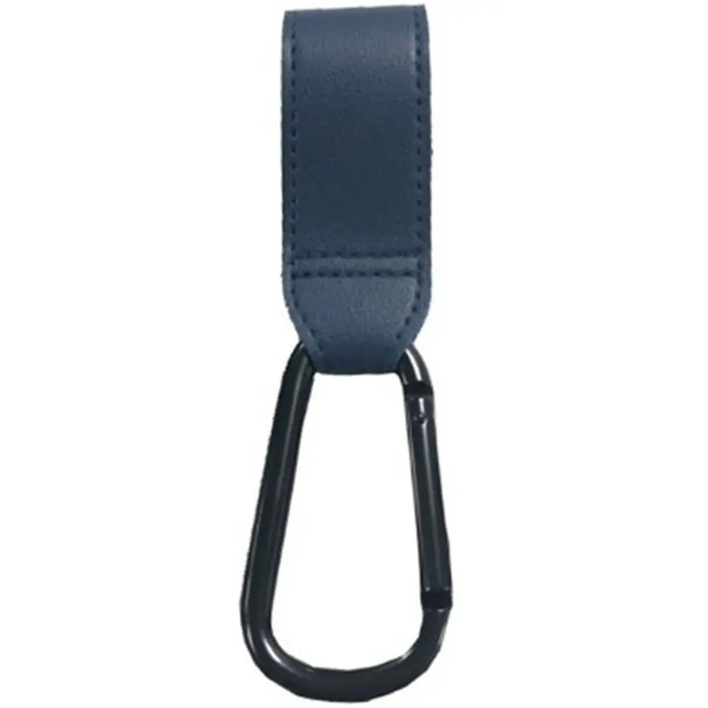 Portable Aluminum Alloy Carabiner Hanging Bags PU Leather Stroller Hooks Clips Cart Organizer Pram Hook Baby Bag Stroller Hook